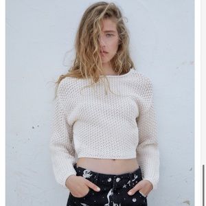 Zara crop sweater